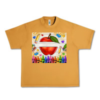 Peanut Butter custom teacher name apple Urban Heavy Tee - NancyCooperArtShop