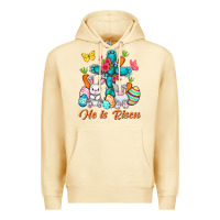 Pina Colada He is risen with Cross Easter Day Premium Hoodie - HowdyJamesFarm