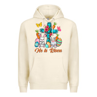 Tofu He is risen with Cross Easter Day Premium Hoodie - HowdyJamesFarm