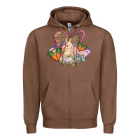 Chestnut Easter heart Easter Day Zipper Hoodie - HowdyJamesFarm