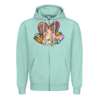 Seafoam Easter heart Easter Day Zipper Hoodie - HowdyJamesFarm