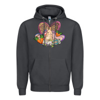 Smoke Easter heart Easter Day Zipper Hoodie - HowdyJamesFarm