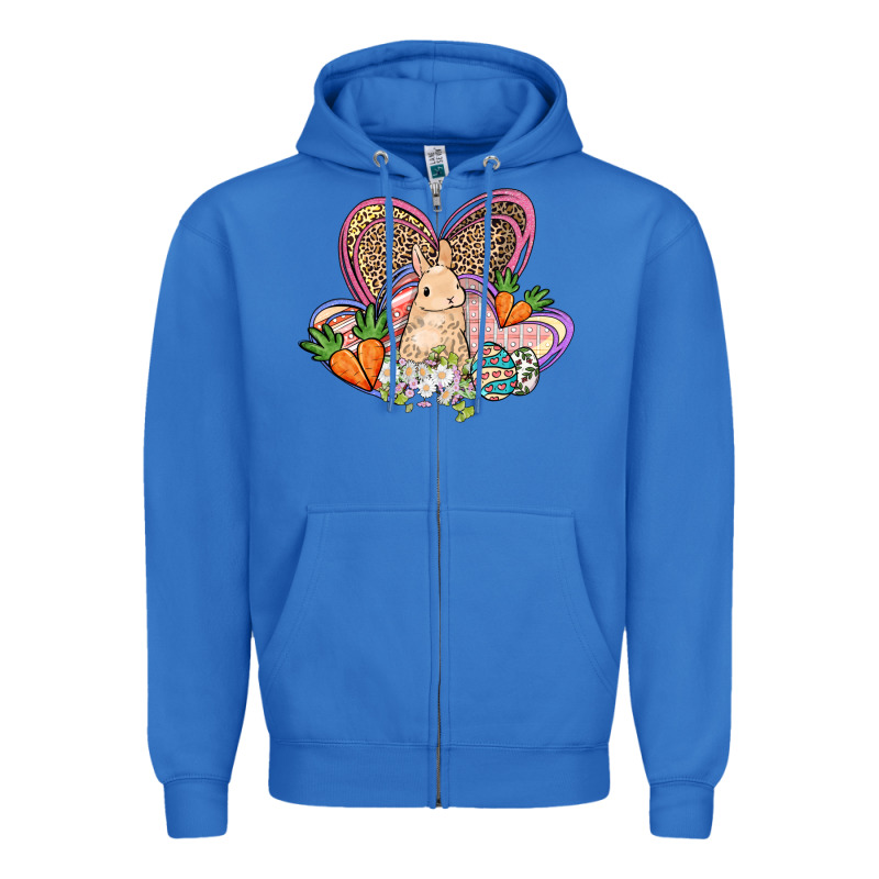 Easter Heart Easter Day Zipper Hoodie by HowdyJamesFarm | Teevron