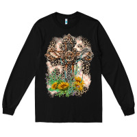 Black Western with Crosses Long Sleeve Tee - LillyAllenDesigns