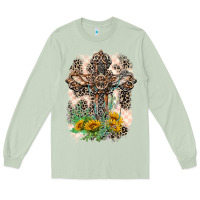 Matcha Western with Crosses Long Sleeve Tee - LillyAllenDesigns