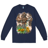 Navy Western with Crosses Long Sleeve Tee - LillyAllenDesigns