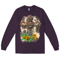 Plum Western with Crosses Long Sleeve Tee - LillyAllenDesigns