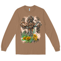Toasted Coconut Western with Crosses Long Sleeve Tee - LillyAllenDesigns