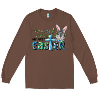Chestnut My First Easter Bunny Boy Long Sleeve Tee - RanaPortraitStore