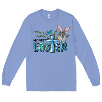 Colony Blue My First Easter Bunny Boy Long Sleeve Tee - RanaPortraitStore