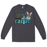 Smoke My First Easter Bunny Boy Long Sleeve Tee - RanaPortraitStore