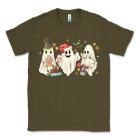 Army Green Christmas ghosts Classic Tee - MaliasSmallBusiness