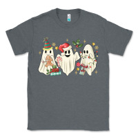 Charcoal Heather Christmas ghosts Classic Tee - MaliasSmallBusiness