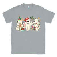Heather Grey Christmas ghosts Classic Tee - MaliasSmallBusiness