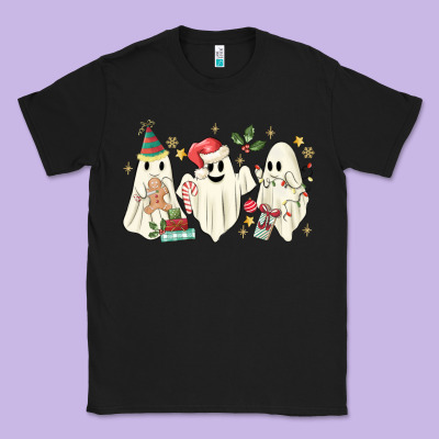 Christmas Ghosts Classic Tee Designed By Maliassmallbusiness