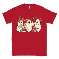 Red Christmas ghosts Classic Tee - MaliasSmallBusiness