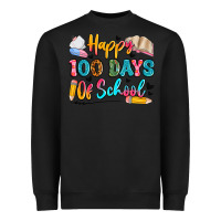 Black happy 100 days of school Heavyweight Sweatshirt - Artiststas
