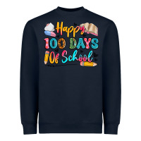 Navy happy 100 days of school Heavyweight Sweatshirt - Artiststas