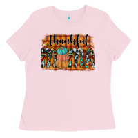 Bubblegum Pink thankful mama Ladies Tee - JahusDesignShop