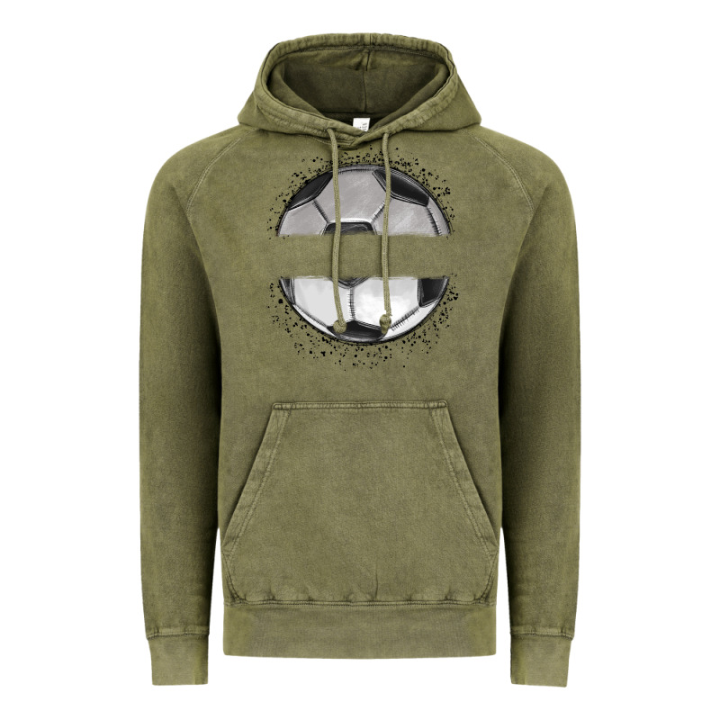 Custom Soccer Vintage Hoodie by MaliasSmallBusiness | Teevron
