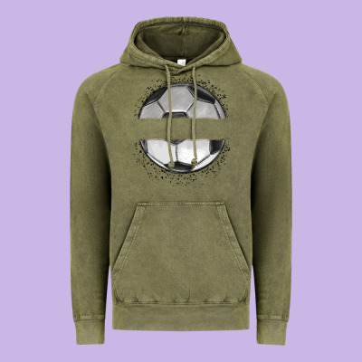 Custom Soccer Vintage Hoodie Designed By Maliassmallbusiness