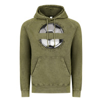 Vintage Olive custom soccer Vintage Hoodie - MaliasSmallBusiness