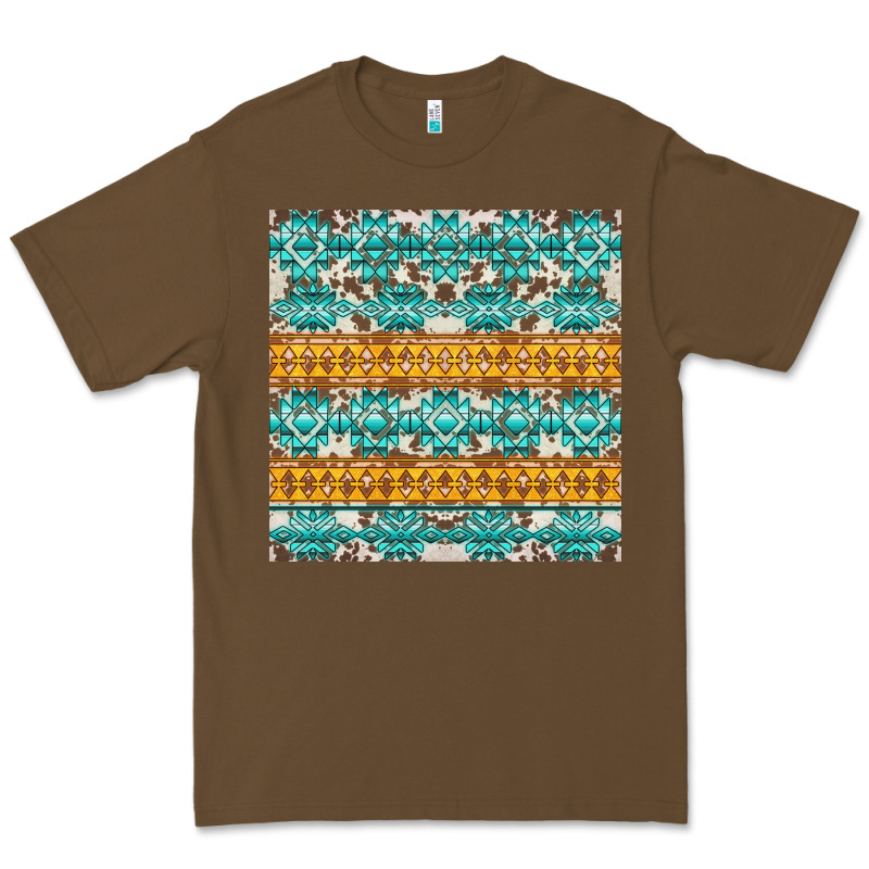 Aztec Cowhide Seamless Premium Tee by AdoDesignShop | Teevron