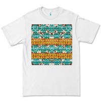 White aztec cowhide seamless Premium Tee - AdoDesignShop