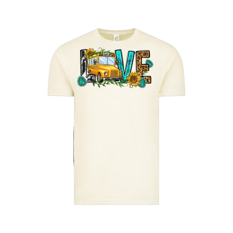 School Bus Love Vintage Tee by NancyCooperArtShop | Teevron