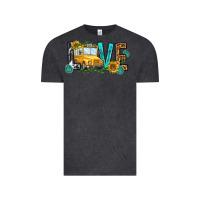 Vintage Black school bus love Vintage Tee - NancyCooperArtShop
