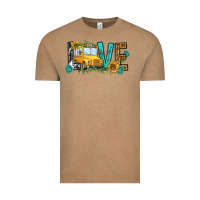 Vintage Coffee school bus love Vintage Tee - NancyCooperArtShop