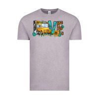 Vintage Zinc school bus love Vintage Tee - NancyCooperArtShop