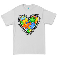 Dove Grey autism heart Premium Tee - JahusDesignShop