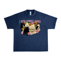 Navy ı read banned books Urban Heavy Tee - MaliasSmallBusiness