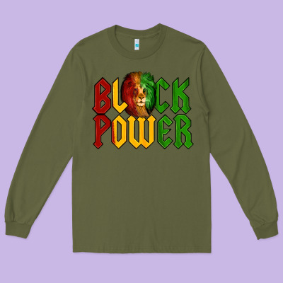 Juneteenth Lion King Black Power Long Sleeve Tee Designed By Lillyallendesigns