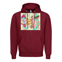 Burgundy pet groomer Zipper Hoodie - TumblerDesignByShophia