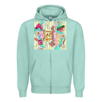 Seafoam pet groomer Zipper Hoodie - TumblerDesignByShophia