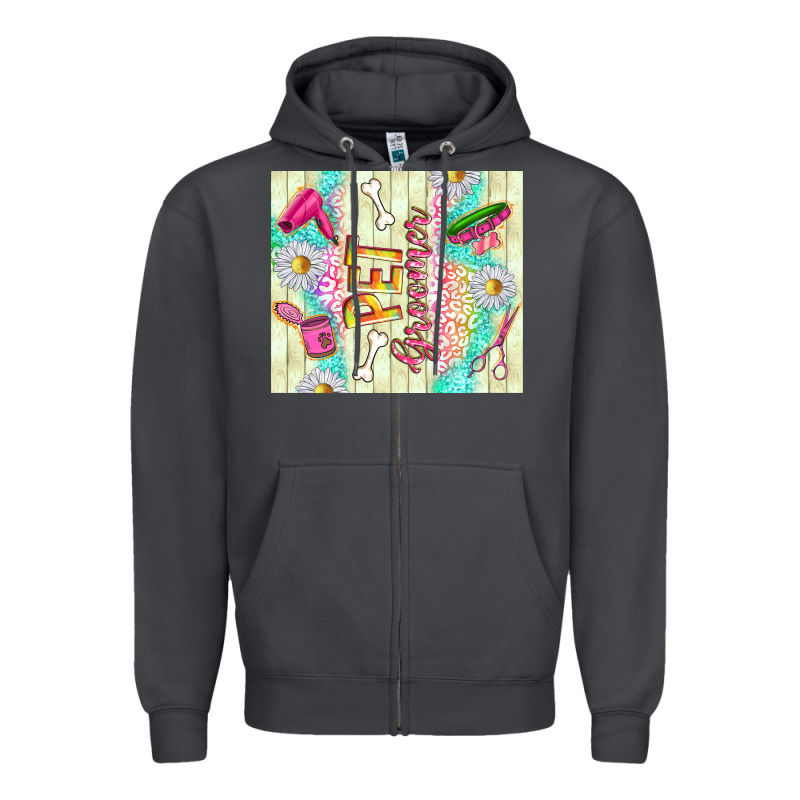 Pet Groomer Zipper Hoodie by TumblerDesignByShophia | Teevron