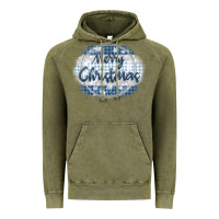Vintage Olive merry christmas blue Vintage Hoodie - MaliasSmallBusiness