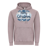 Vintage Zinc merry christmas blue Vintage Hoodie - MaliasSmallBusiness