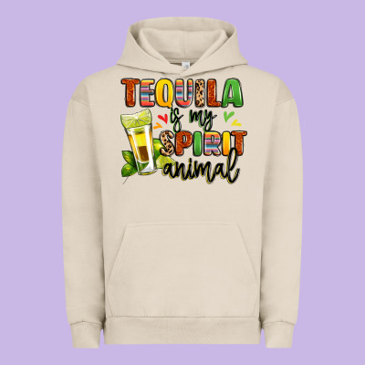 Tequila Is My Spirit Animal Urban Hoodie Designed By Lillyallendesigns