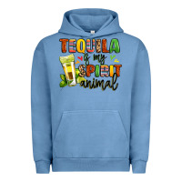 Pigment Pebble Blue tequila is my spirit animal Urban Hoodie - LillyAllenDesigns