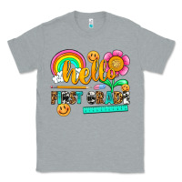 Heather Grey hello first grade Classic Tee - NancyCooperArtShop