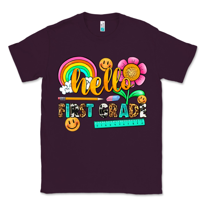 Hello First Grade Classic Tee by NancyCooperArtShop | Teevron