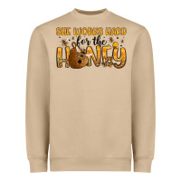 Mushroom she works hard for the honey Heavyweight Sweatshirt - Artiststas