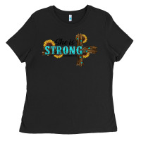Black She Is Strong Western Cross Ladies Tee - RanaPortraitStore