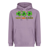 Lavender St. Patrick's Day lucky and blessed Heavyweight Hoodie - HowdyJamesFarm