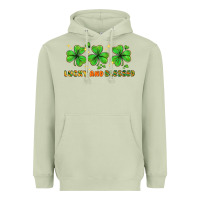 Matcha St. Patrick's Day lucky and blessed Heavyweight Hoodie - HowdyJamesFarm