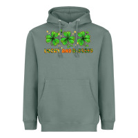 Sage St. Patrick's Day lucky and blessed Heavyweight Hoodie - HowdyJamesFarm