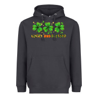 Smoke St. Patrick's Day lucky and blessed Heavyweight Hoodie - HowdyJamesFarm